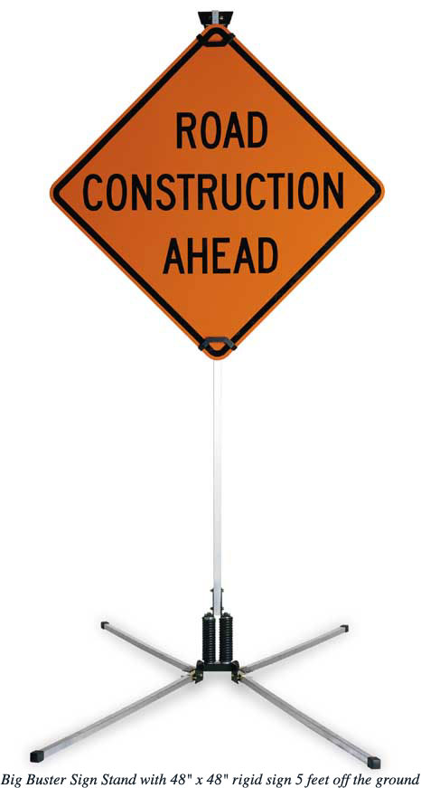 Roll-Up Construction Signs & Stands