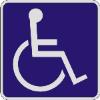 Handicapped Symbol sign D9-6