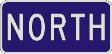 NORTH (Interstate) sign M3-1