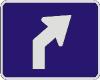 Advance Right Turn Arrow (Interstate) sign M5-2R