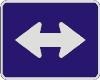 Double Arrow (Interstate) sign M6-4