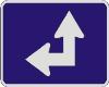 Double Arrow (Interstate) sign M6-6L