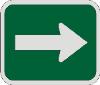 Single Arrow (Bicycle Route) sign M7-1