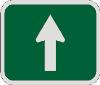 Straight Arrow (Bicycle Route) sign M7-2