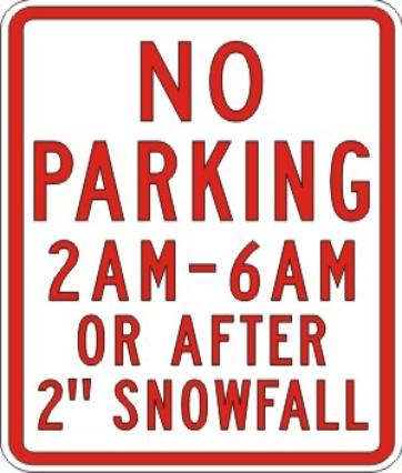 No Parking 2AM-6AM Or After 2