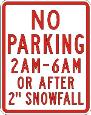 No Parking 2AM-6AM Or After 2