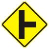Side Road (perpendicular) sign W2-2