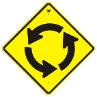 Circular Intersection 2003 sign W2-6