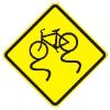 Bicycle SlipperyWhen Wet Symbol sign