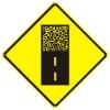 Pavement Ends Symbol sign