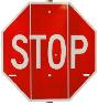 Tri-Fold Stop Sign