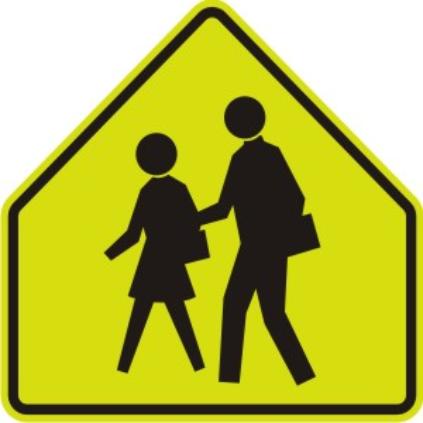 School Advance (symbol) sign